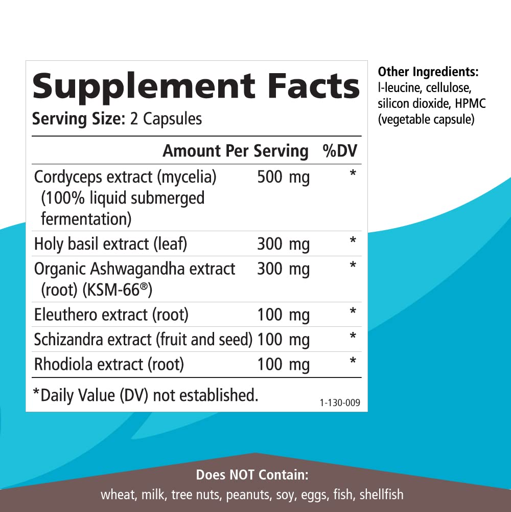 Adrenal Stability by Pure Essence - Adrenal Fatigue Supplement with Ashwagandha, Holy Basil, Supports Healthy Stress Response, Energy, Sleep (30 Caps) - PrimeBioHealth - canada supplements