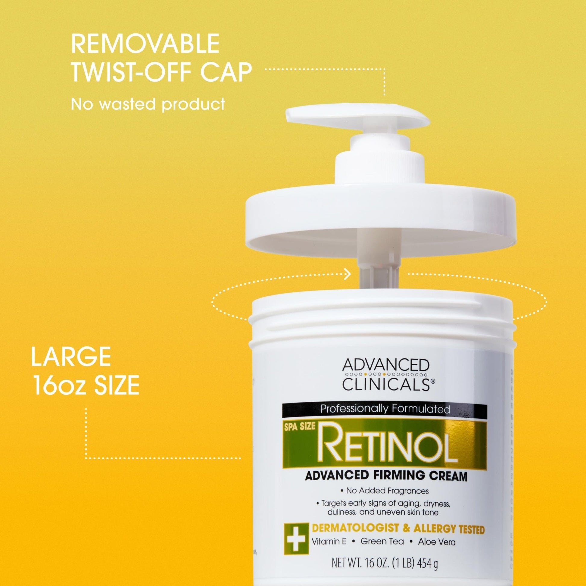 Advanced Clinicals Retinol Body Lotion & Face Moisturizer | Visible Anti Aging Skin Care Retinol Body Cream For Women & Men Targets Look Of Fine Lines - PrimeBioHealth - canada supplements