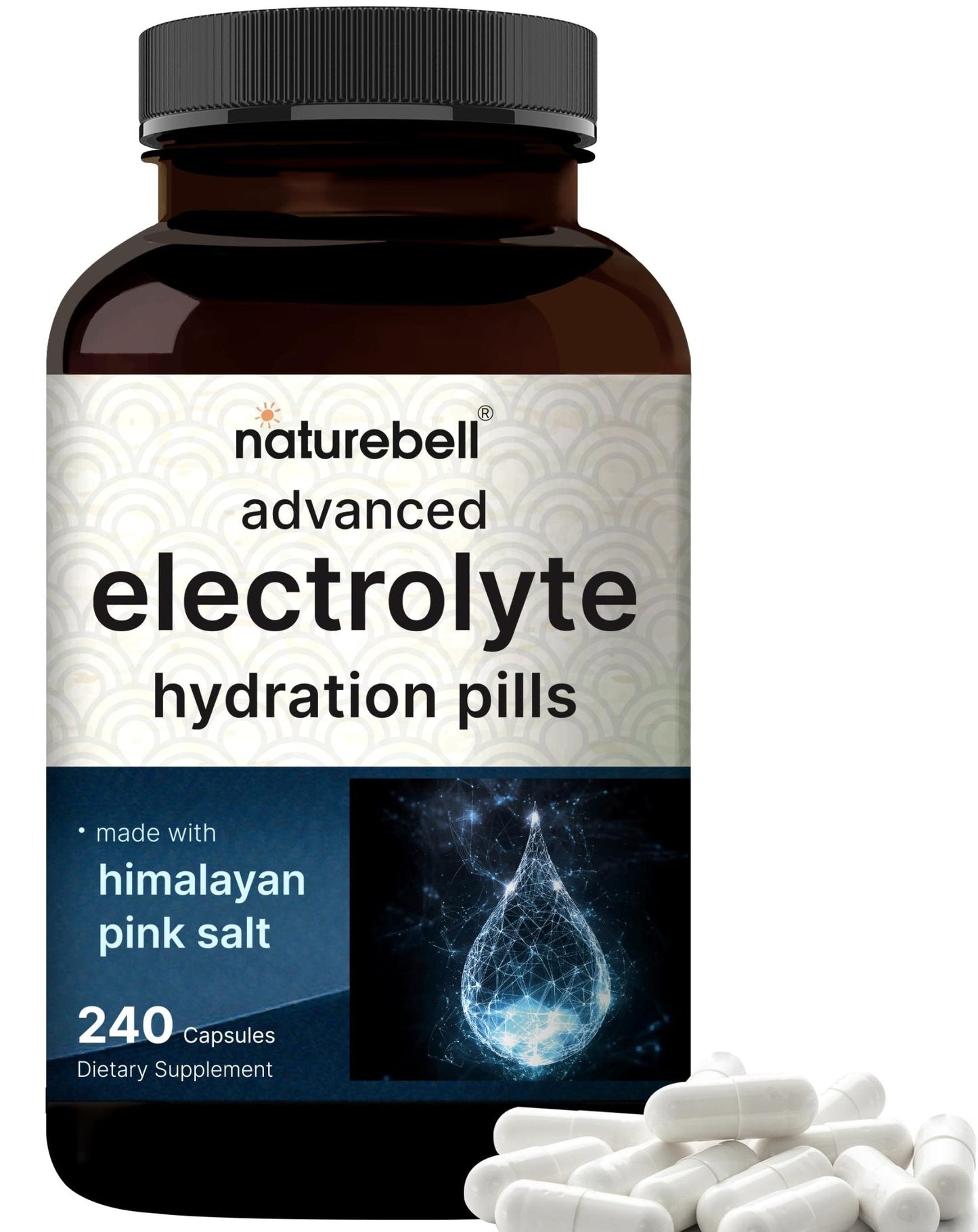 Advanced Electrolyte Pills, 240 Capsules | Salt Pills with Electrolytes for Fasting Hydrating | Made with Himalayan Pink Salt, Sodium, Potassium, Magnesium & More – Keto - PrimeBioHealth - canada supplements