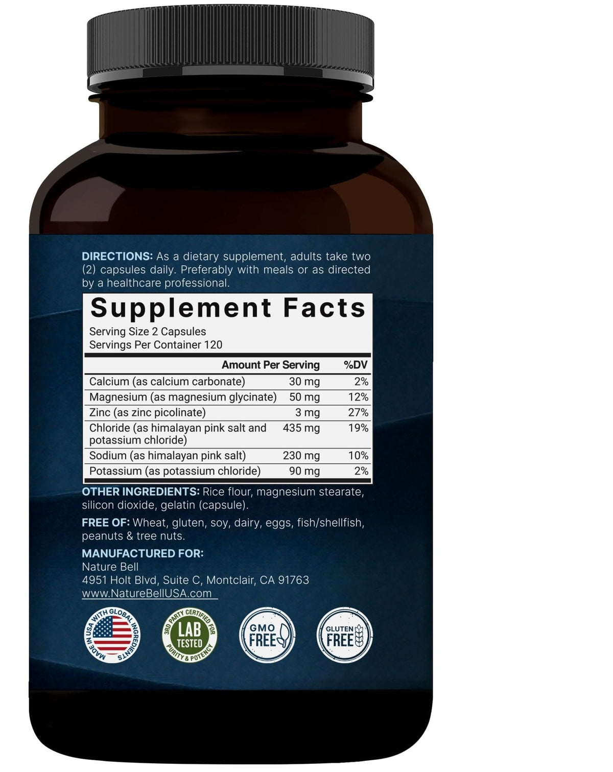 Advanced Electrolyte Pills, 240 Capsules | Salt Pills with Electrolytes for Fasting Hydrating | Made with Himalayan Pink Salt, Sodium, Potassium, Magnesium & More – Keto - PrimeBioHealth - canada supplements