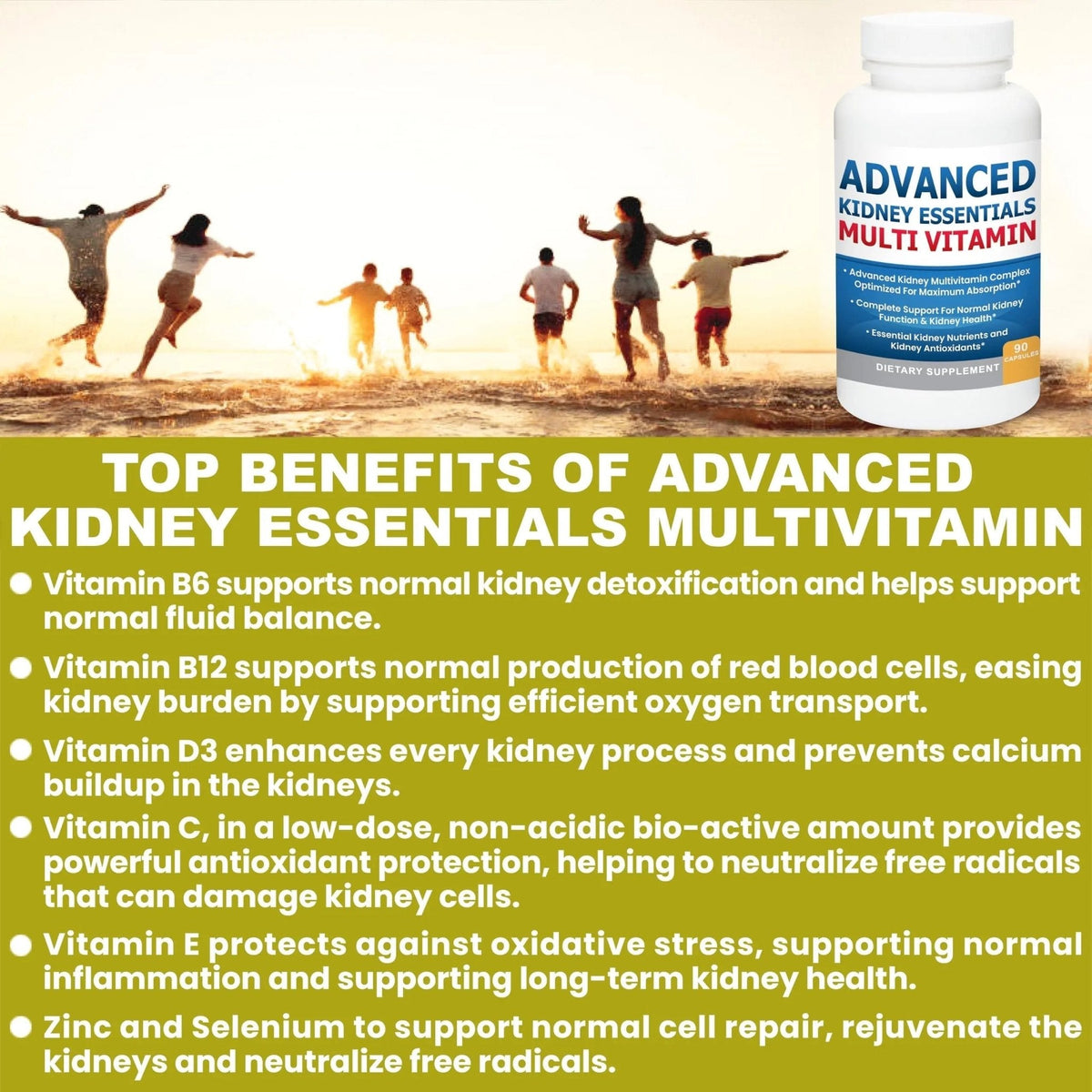 Advanced Kidney Essentials Multivitamin. Kidney Support Supplement for Complete Kidney Health. Kidney Health Supplement - PrimeBioHealth - canada supplements