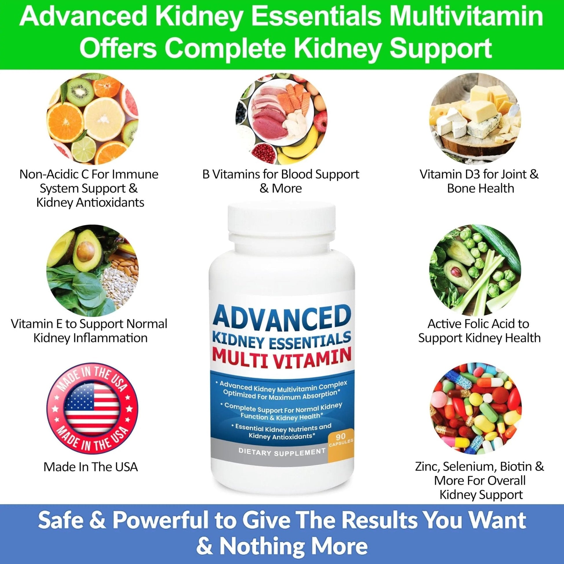 Advanced Kidney Essentials Multivitamin. Kidney Support Supplement for Complete Kidney Health. Kidney Health Supplement - PrimeBioHealth - canada supplements