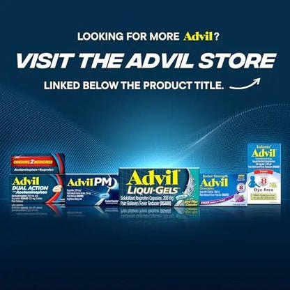 Advil Dual Action Back Pain Caplets Delivers 125mg Ibuprofen and 250mg Acetaminophen Per Dose for 8 Hours of Back Pain Relief - 144 Count - PrimeBioHealth - canada supplements