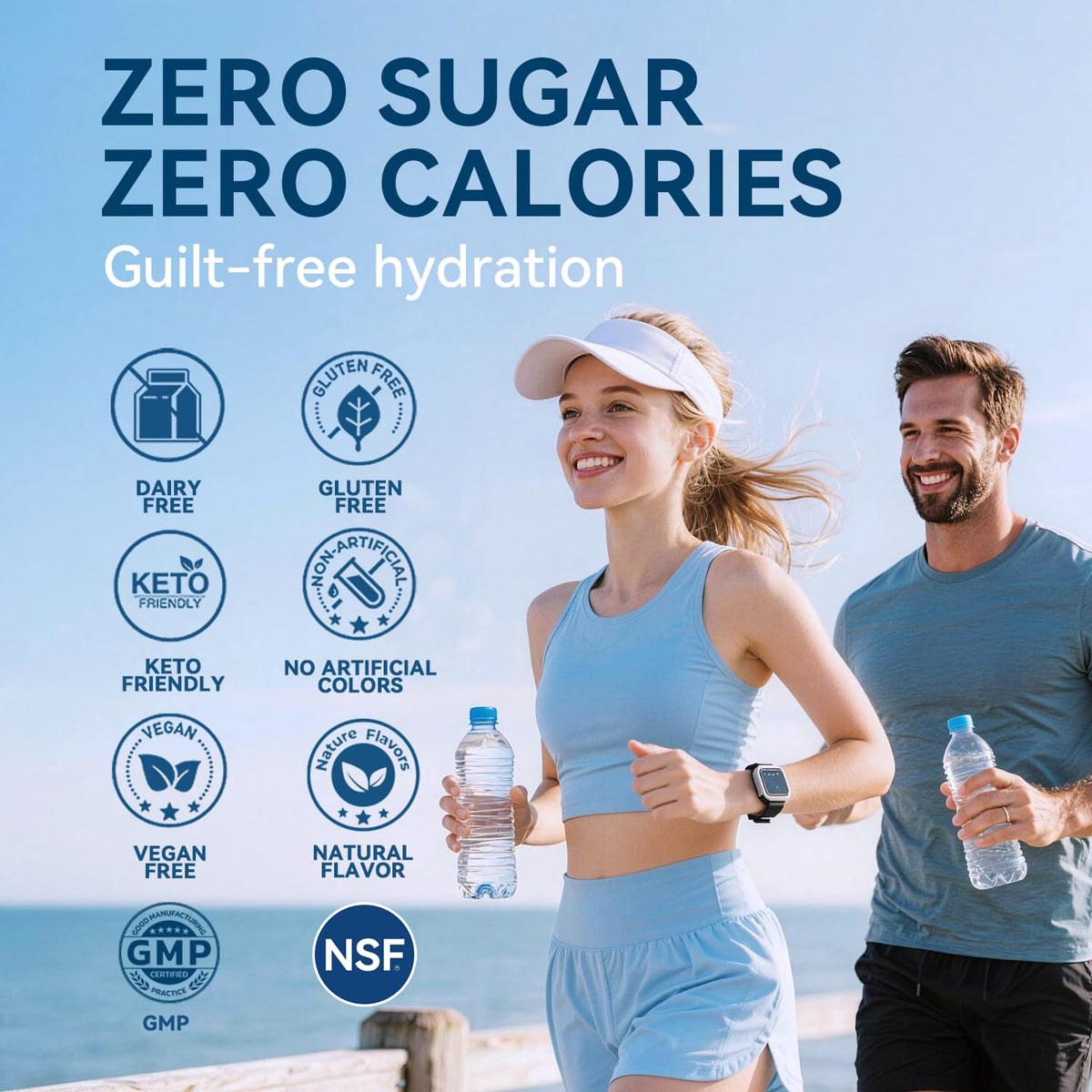 Aibiodi Electrolytes Powder Packets - Sugar Free & Zero Calorie Liquid Daily IV Drink Mix - Instant Hydration & Energy Supplement with 6 Electrolytes and 5 Vitamins - PrimeBioHealth - canada supplements