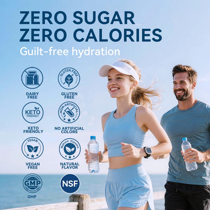 Aibiodi Electrolytes Powder Packets - Sugar Free & Zero Calorie Liquid Daily IV Drink Mix - Instant Hydration & Energy Supplement with 6 Electrolytes and 5 Vitamins - PrimeBioHealth - canada supplements