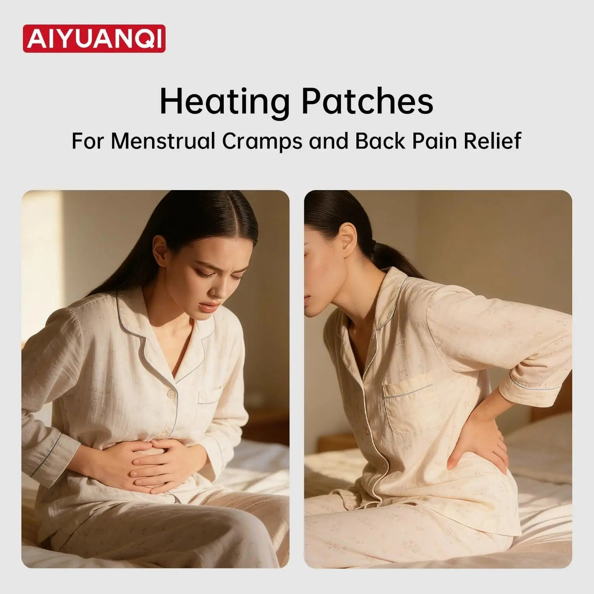 AIYUANQI 3PCS Menstrual Cramps Herbal Heating Patches for Pain Relief, Self-Heating Mugwort Patches, Full Abdomen Cover and Skin-friendly Comfortable, Rapid Heating and Keep Warm, Ideal Gift for Women - PrimeBioHealth - canada supplements