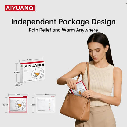 AIYUANQI 3PCS Menstrual Cramps Herbal Heating Patches for Pain Relief, Self-Heating Mugwort Patches, Full Abdomen Cover and Skin-friendly Comfortable, Rapid Heating and Keep Warm, Ideal Gift for Women - PrimeBioHealth - canada supplements