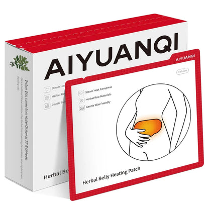AIYUANQI 3PCS Menstrual Cramps Herbal Heating Patches for Pain Relief, Self-Heating Mugwort Patches, Full Abdomen Cover and Skin-friendly Comfortable, Rapid Heating and Keep Warm, Ideal Gift for Women - PrimeBioHealth - canada supplements