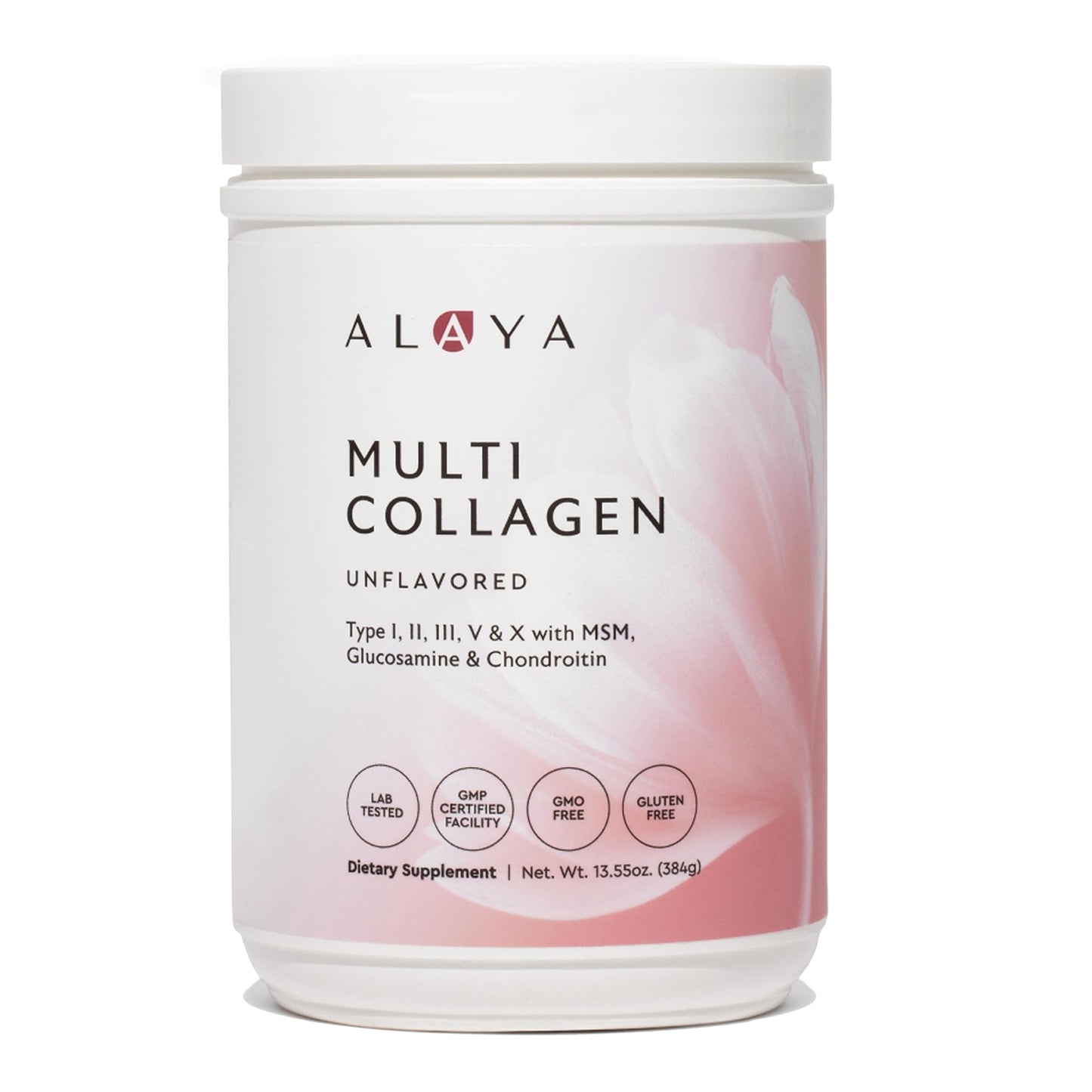 Alaya Multi Collagen Powder - Type I, II, III, V, X Hydrolyzed Collagen Peptides Protein Powder Supplement with MSM - PrimeBioHealth - canada supplements