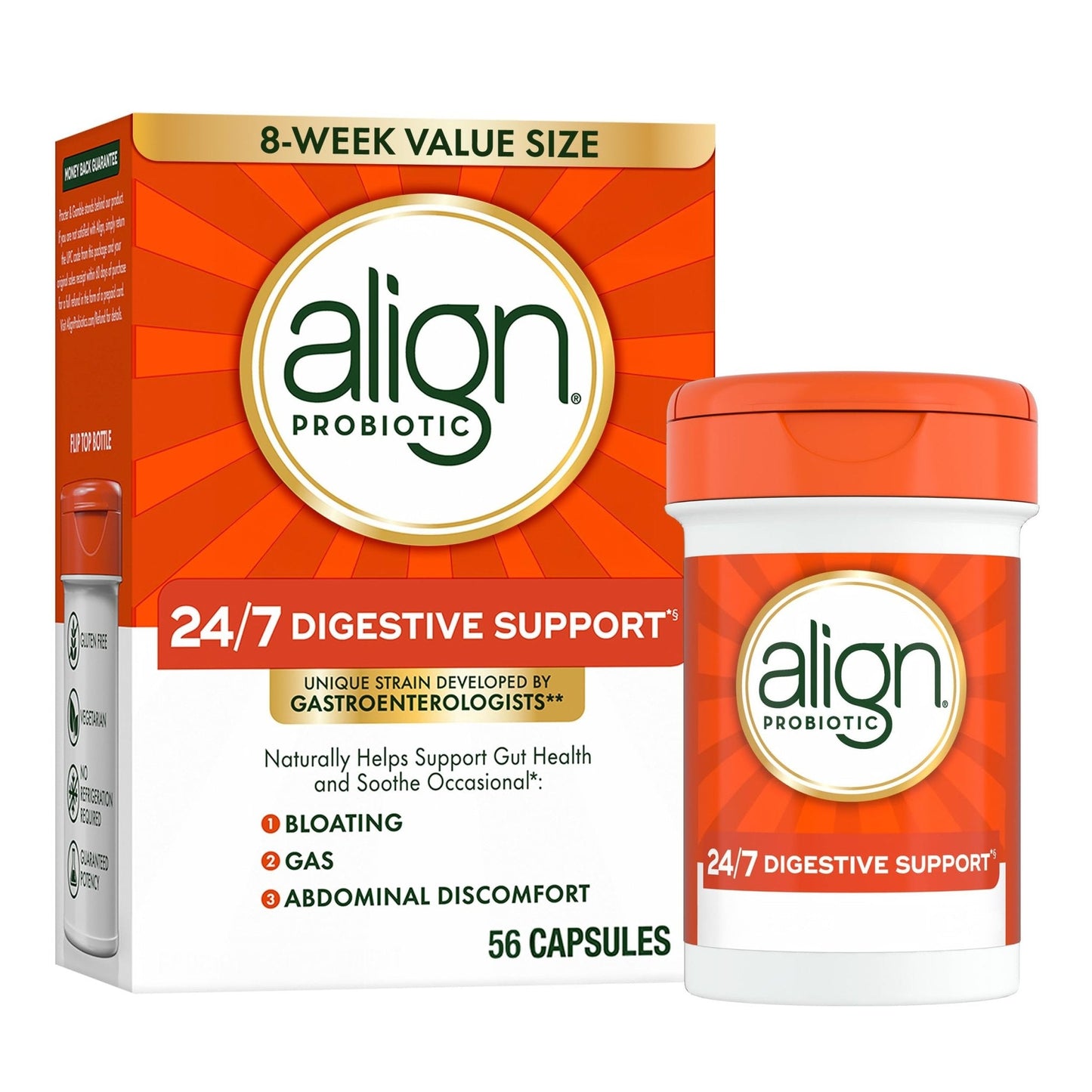 Align Probiotic, 24/7 Digestive Support, Probiotics for Women and Men, Probiotics for Digestive Health, Men and Womens Probiotic Capsules Help Relieve - PrimeBioHealth - canada supplements