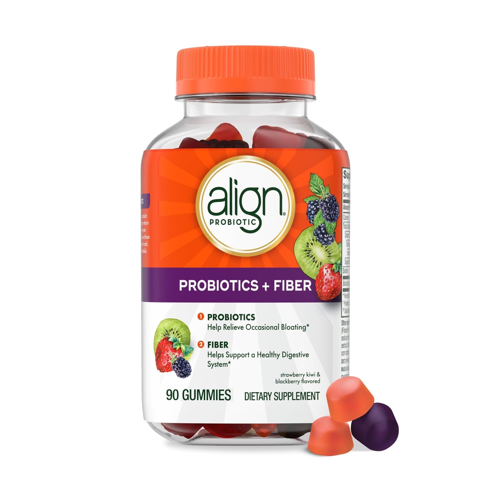 Align Probiotic, Probiotics + Fiber Gummies, Probiotics Help Relieve Occasional Bloating*, Fiber Helps Support a Healthy Digestive System - PrimeBioHealth - canada supplements