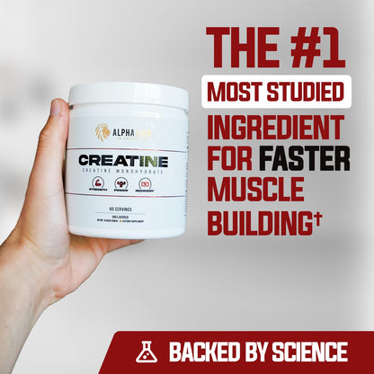 ALPHA LION Creatine Monohydrate Powder, 5000mg Per Serving (5g), Supports Muscle Strength, Power, Athletic Performance, Pure Creatina Monohydrata - PrimeBioHealth - canada supplements