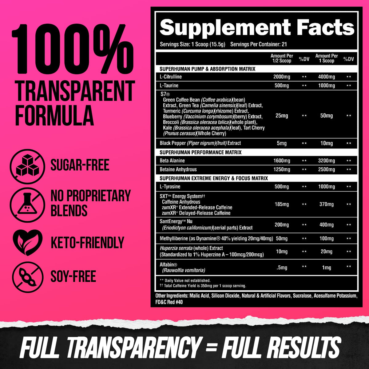 ALPHA LION Superhuman Extreme High Stim Pre Workout Powder, Beta Alanine, L-Taurine & 356mg Tri-Source Caffeine for Sustained Energy, Nitric Oxide & Citrulline for Pump (21 Servings, Slaughtermelon) - PrimeBioHealth - canada supplements