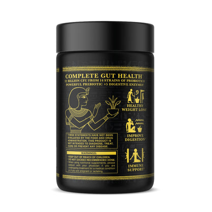 Ambrosia Flora Digestive Enzymes with Probiotics & Prebiotics | 32 Billion CFU Gut Health Supplement | Plant Based, Vegan Probiotic | 60 Veggie Capsules (30 Servings) - PrimeBioHealth - canada supplements