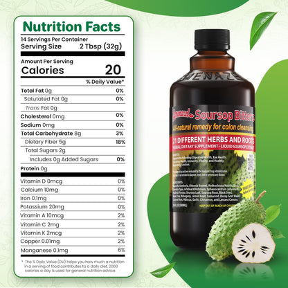Amenazel Organic Soursop Bitters, 16 fl oz - PrimeBioHealth - canada supplements