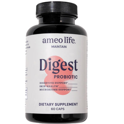 Ameo Life Probiotic for Digestive & Gut Health – Bacillus Subtilis & Bacillus Coagulans with Aloe Vera, Turmeric, Psyllium, Slippery Elm - PrimeBioHealth - canada supplements