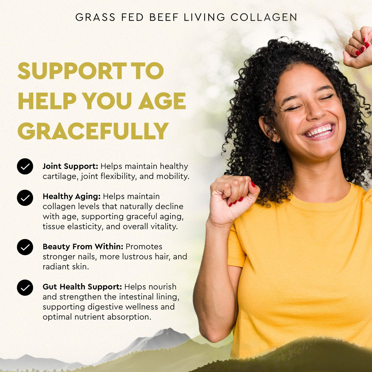 Ancestral Supplements Grass Fed Beef Living Collagen Nutritional Powder Supplement, 3000mg, Promotes Healthier, Younger Looking Skin, Hair - PrimeBioHealth - canada supplements