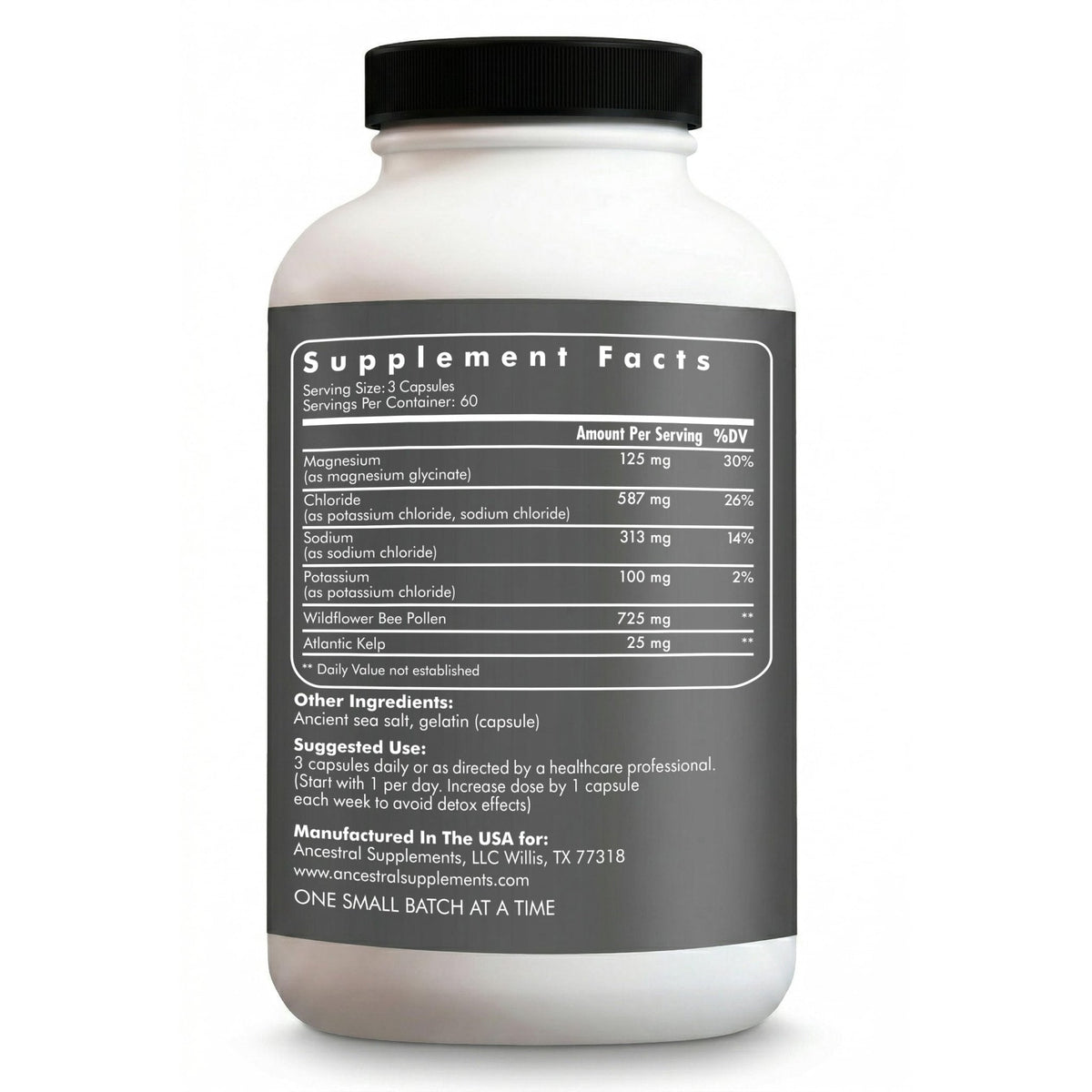 Ancestral Supplements Minerals & Electrolytes with Magnesium, Potassium, Sodium, Supports Optimal Hydration, Immune Health, Athletic Performance, - PrimeBioHealth - canada supplements