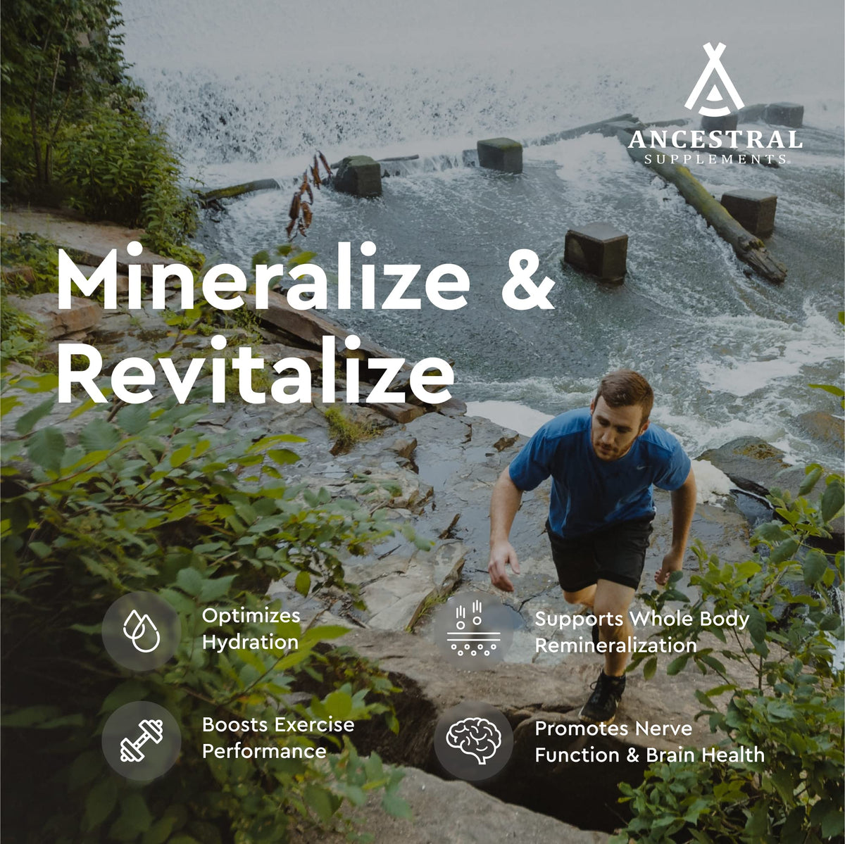Ancestral Supplements Minerals & Electrolytes with Magnesium, Potassium, Sodium, Supports Optimal Hydration, Immune Health, Athletic Performance, - PrimeBioHealth - canada supplements