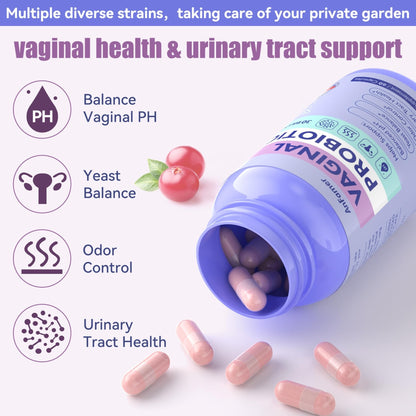 AnFamer Vaginal Probiotics for Women Female,Promotes Ph Balance,Healthy Vaginal Odor & Flora,Urinary Tract Health with Prebiotics & Lactobacillus Probiotic - PrimeBioHealth - canada supplements