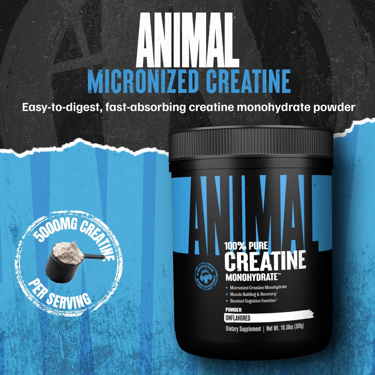 Animal Creatine Monohydrate Powder — Micronized for Muscle Recovery, Cellular Energy, and Daily Wellness — for Men and Women - PrimeBioHealth - canada supplements