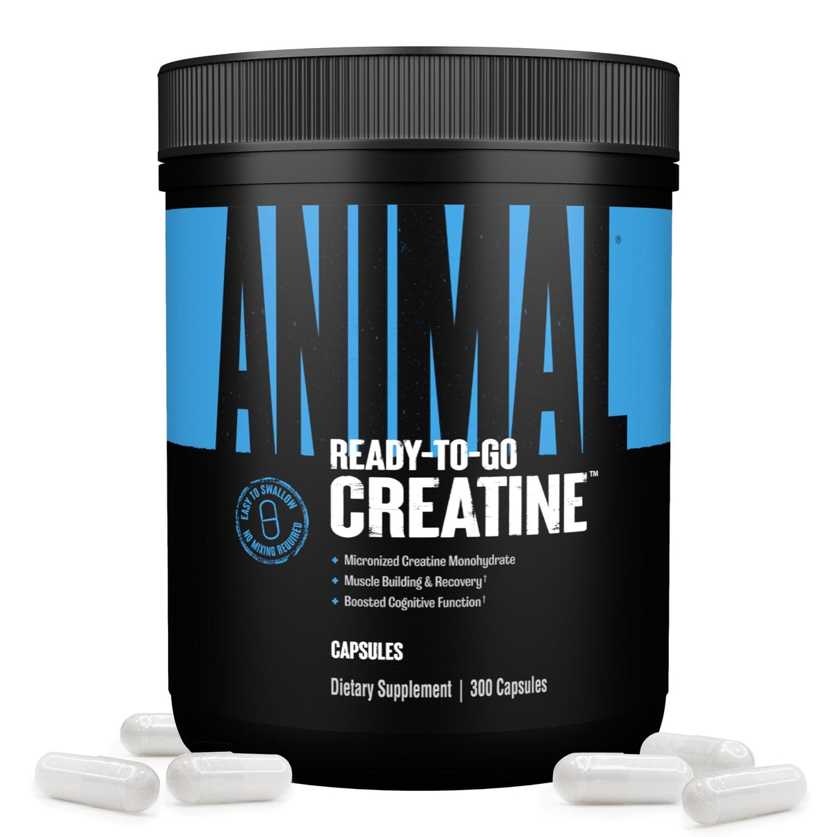 Animal Micronized Creatine Monohydrate Capsules - 300 Caps, 2500mg per Serving to Support Muscle Growth, Endurance, ATP Production, Cognitive Function, Strength - PrimeBioHealth - canada supplements