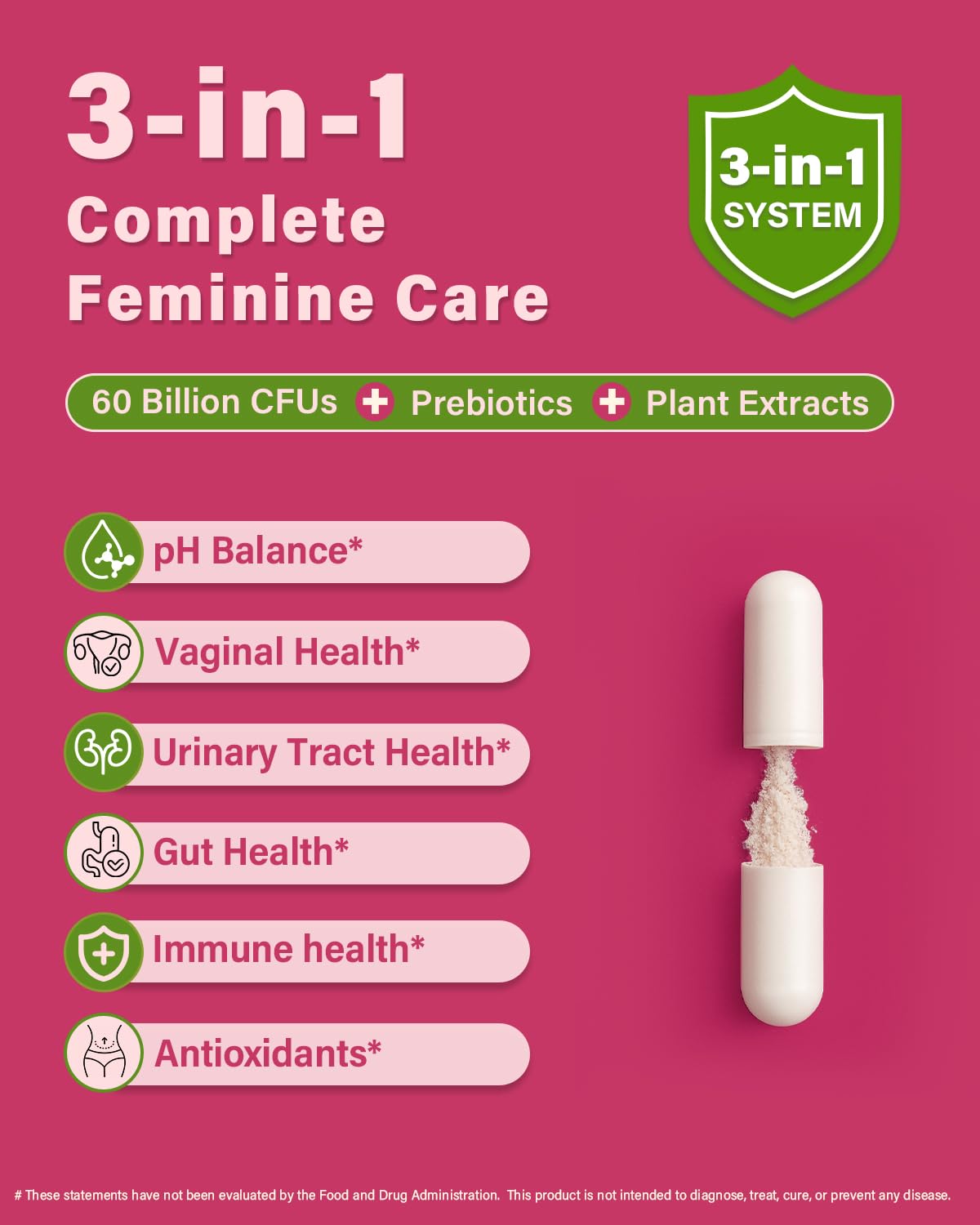 Anven Health Probiotics and Prebiotics for Women pH Balance & Digestion - 60 Billion Vaginal Probiotic with Cranberry & D-Mannose for Gut, Urinary, Immune Health, - PrimeBioHealth - canada supplements