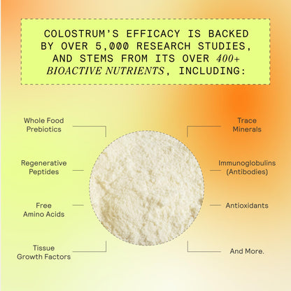 ARMRA Colostrum™ Powder | Blood Orange | Gut Health & Bloating | Skin & Hair | Immunity | Keto, Gluten & Fat-Free | 30 Servings - PrimeBioHealth - canada supplements