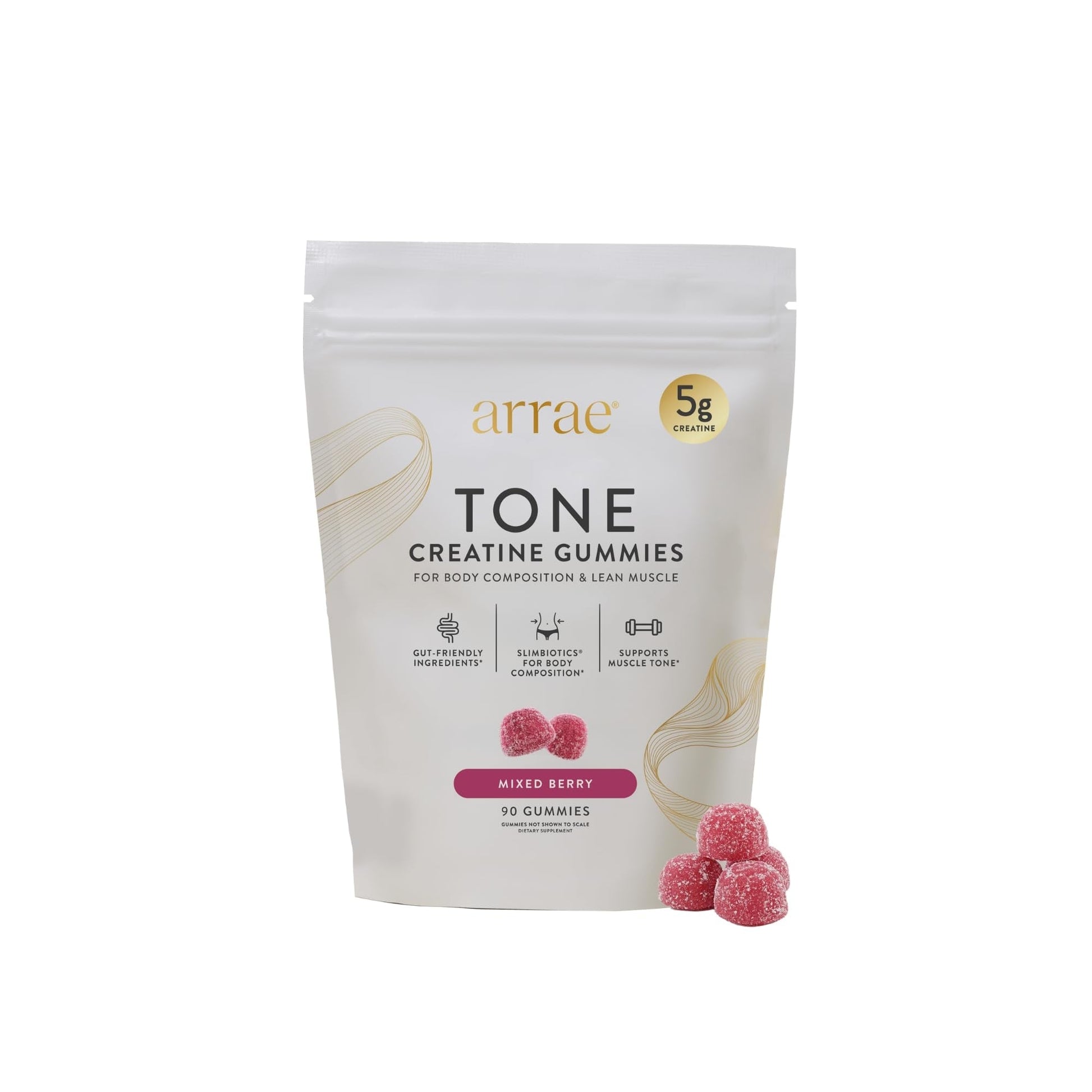 Arrae Tone Gummies – Creatine Monohydrate 5g for Women – Support Lean Muscle, Strength & Recovery – Hormone-Friendly Muscle Toning Supplement - PrimeBioHealth - canada supplements