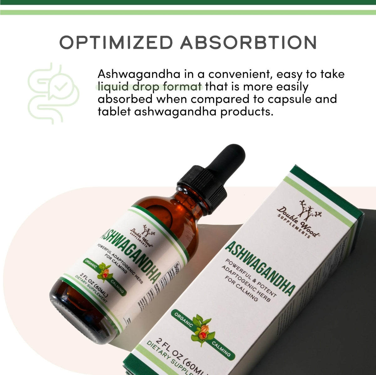 Ashwagandha Organic Drops for Stress Relief (1,200mg, 60 Servings) Ashwagandha Tincture for Adrenal Support and Cortisol Manager - PrimeBioHealth - canada supplements