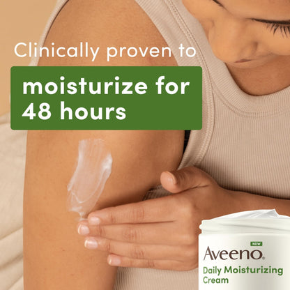 Aveeno Daily Moisturizing Cream with Prebiotic Oat & Shea Butter for Body, Face & Hands Moisturizer Cream - PrimeBioHealth - canada supplements