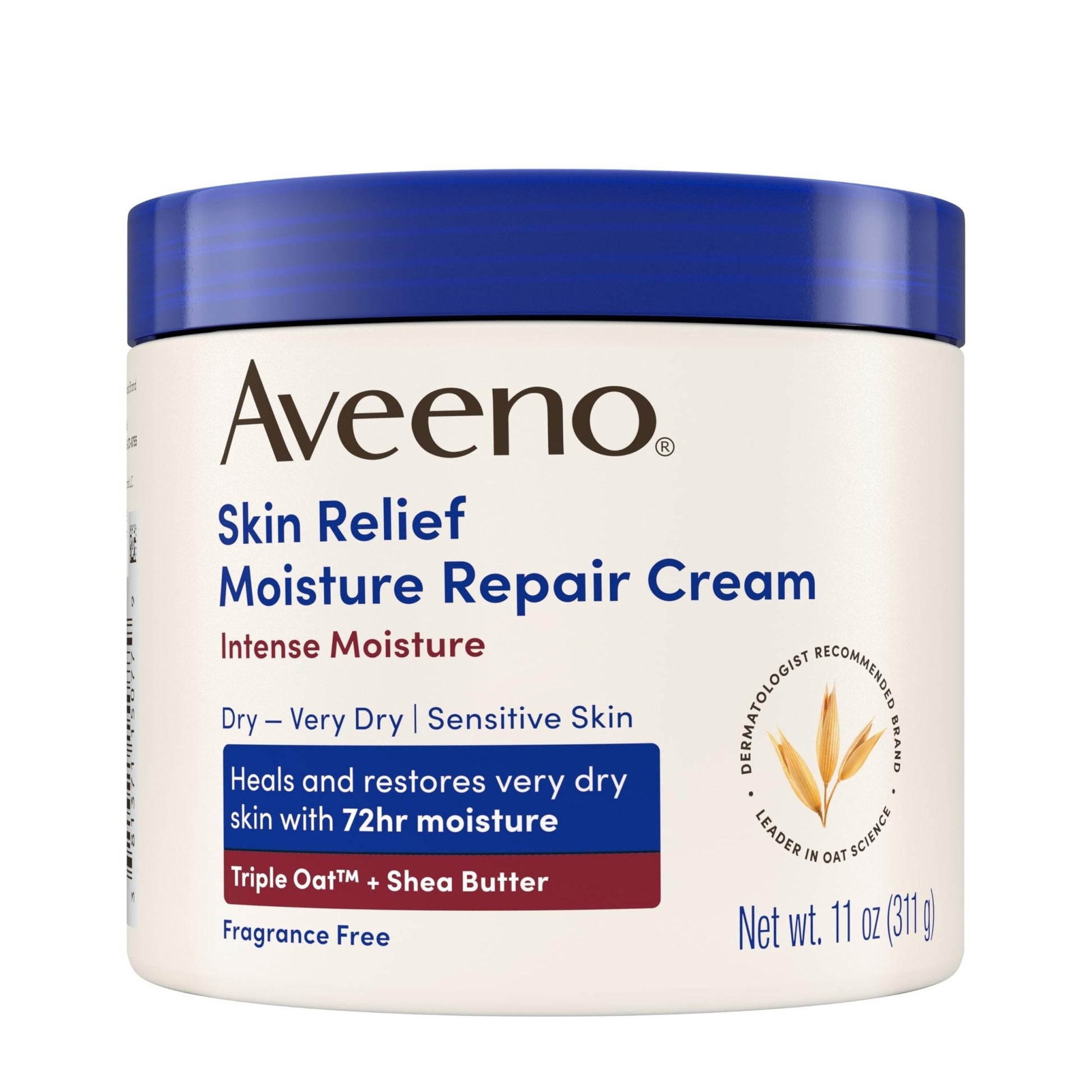 Aveeno Skin Relief Intense Moisture Repair Body Cream with Triple Oat & Shea Butter Formula, Helps Heal, Repair & Restore Very Dry Skin - PrimeBioHealth - canada supplements