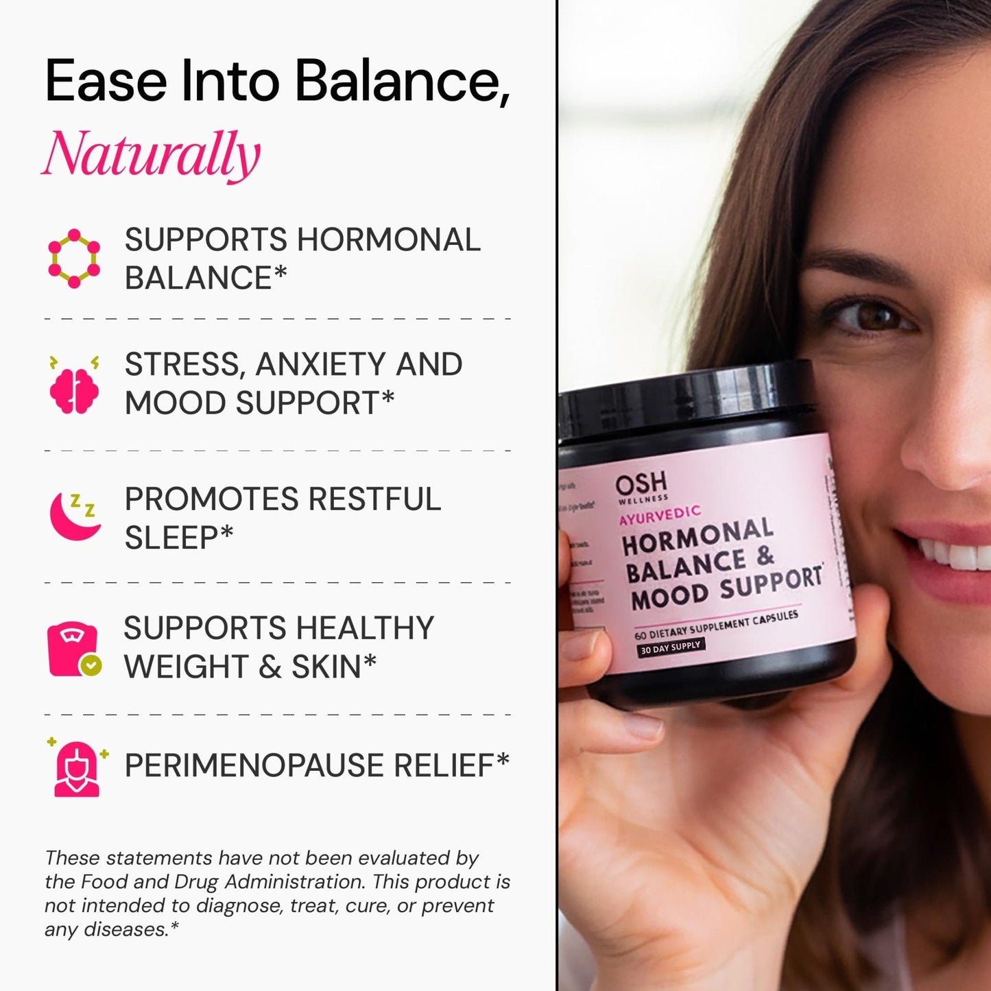 Ayurvedic Hormone Balance for Women | Cortisol Reducer | Mood, Energy, & Sleep Support | Regulates Estrogen | Stress Relief | Ashwagandha, Rhodiola, & Shatavari - PrimeBioHealth - canada supplements