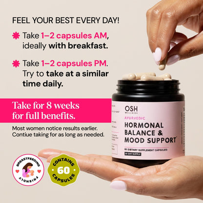 Ayurvedic Hormone Balance for Women | Cortisol Reducer | Mood, Energy, & Sleep Support | Regulates Estrogen | Stress Relief | Ashwagandha, Rhodiola, & Shatavari - PrimeBioHealth - canada supplements