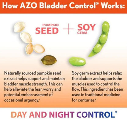 AZO Bladder Control with Go-Less Daily Supplement | Helps Reduce Occasional Urgency & Leakage | 54 Count Cranberry Urinary Tract Health | 100 Softgels - PrimeBioHealth - canada supplements