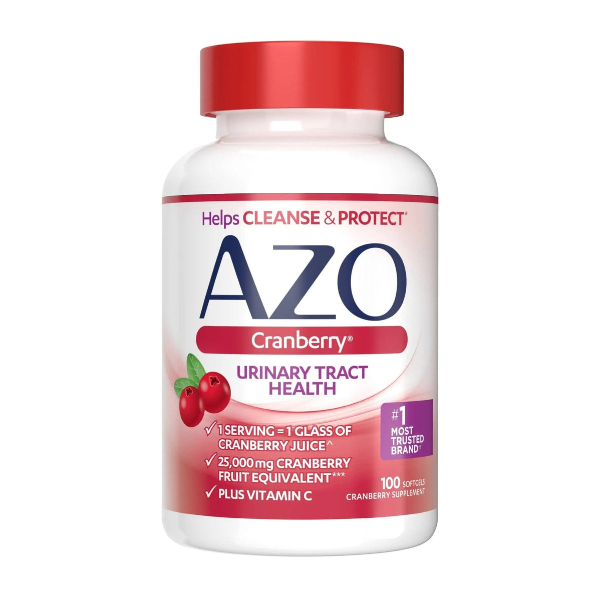 AZO Bladder Control with Go-Less Daily Supplement | Helps Reduce Occasional Urgency & Leakage | 54 Count Cranberry Urinary Tract Health | 100 Softgels - PrimeBioHealth - canada supplements