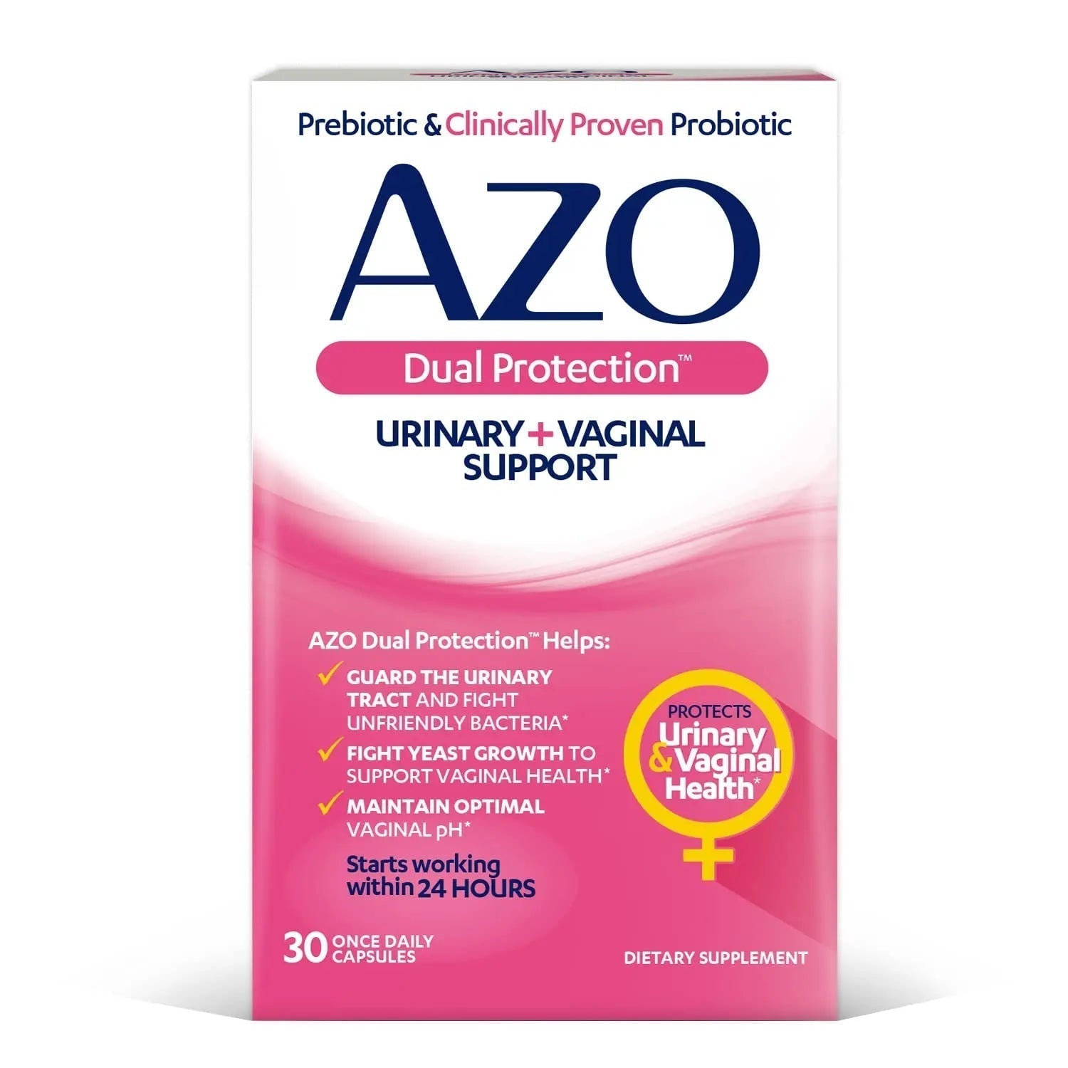 AZO Bladder Control with Go-Less® & Weight Management Dietary Supplement & Dual Protection | Urinary + Vaginal Support* - PrimeBioHealth - canada supplements