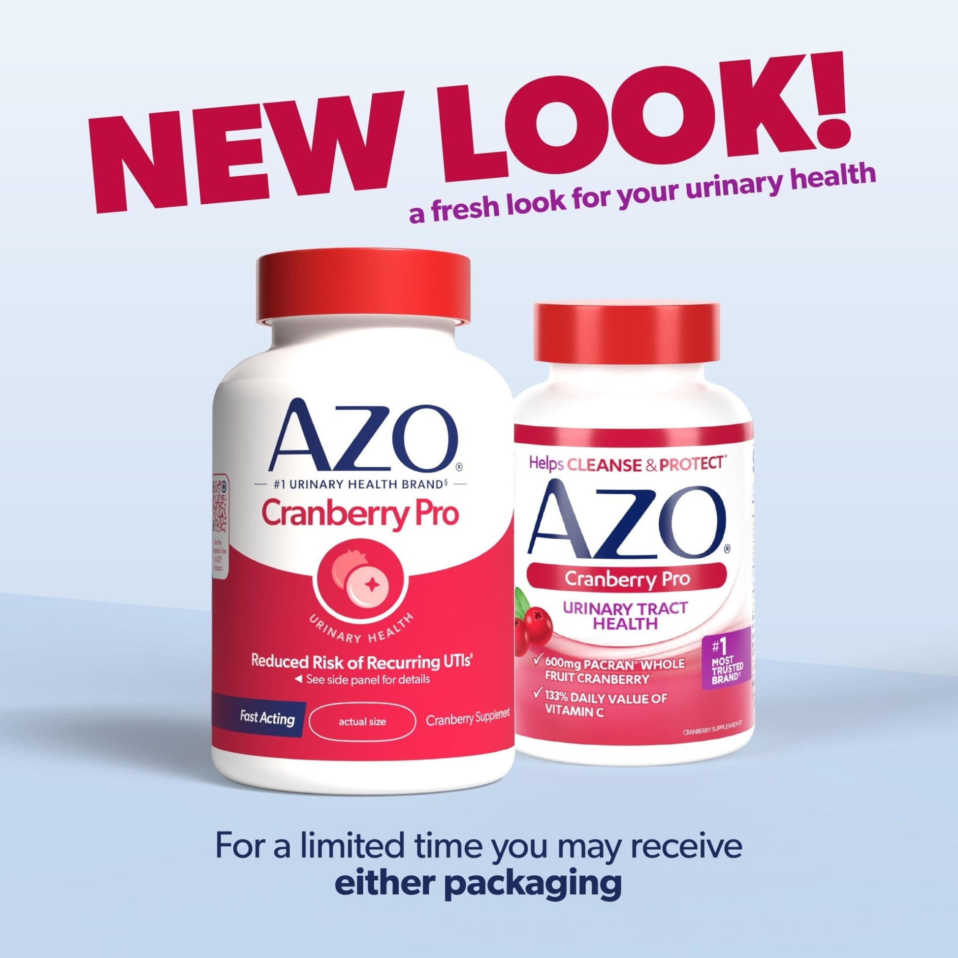 AZO Cranberry Pro, Cranberry Pills for Women & Men, 600mg Pacran, Made with Concentrated Whole Fruit Cranberry Powder to Help Cleanse and Protect The Urinary Tract - PrimeBioHealth - canada supplements