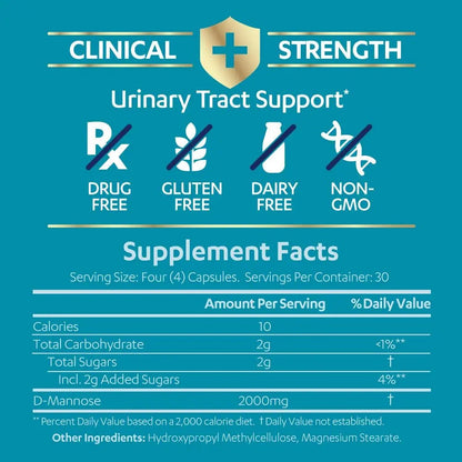 AZO D Mannose Urinary Tract Health, Cleanse, Flush & Protect The Urinary Tract & Cranberry Urinary Tract Health Supplement, 1 Serving = 1 Glass of Cranberry Juice, Sugar - PrimeBioHealth - canada supplements