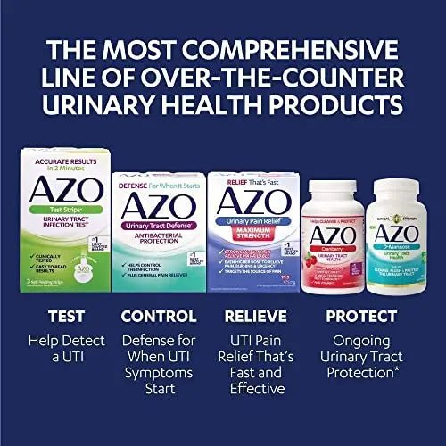 AZO D Mannose Urinary Tract Health, Cleanse, Flush & Protect The Urinary Tract, No.1 Pharmacist Recommended Brand, Clinical Strength, Non-GMO, 120 Count (Pack of 2) - PrimeBioHealth - canada supplements