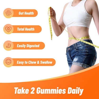 Babivek Fiber Gummies for Women and Men – Dietary Fiber, Gut Health Support, Vegan, Non-GMO, Non-Gluten, Mixed Berry & Strawberry Flavors, 60 Count(Pack of 2) - PrimeBioHealth - canada supplements