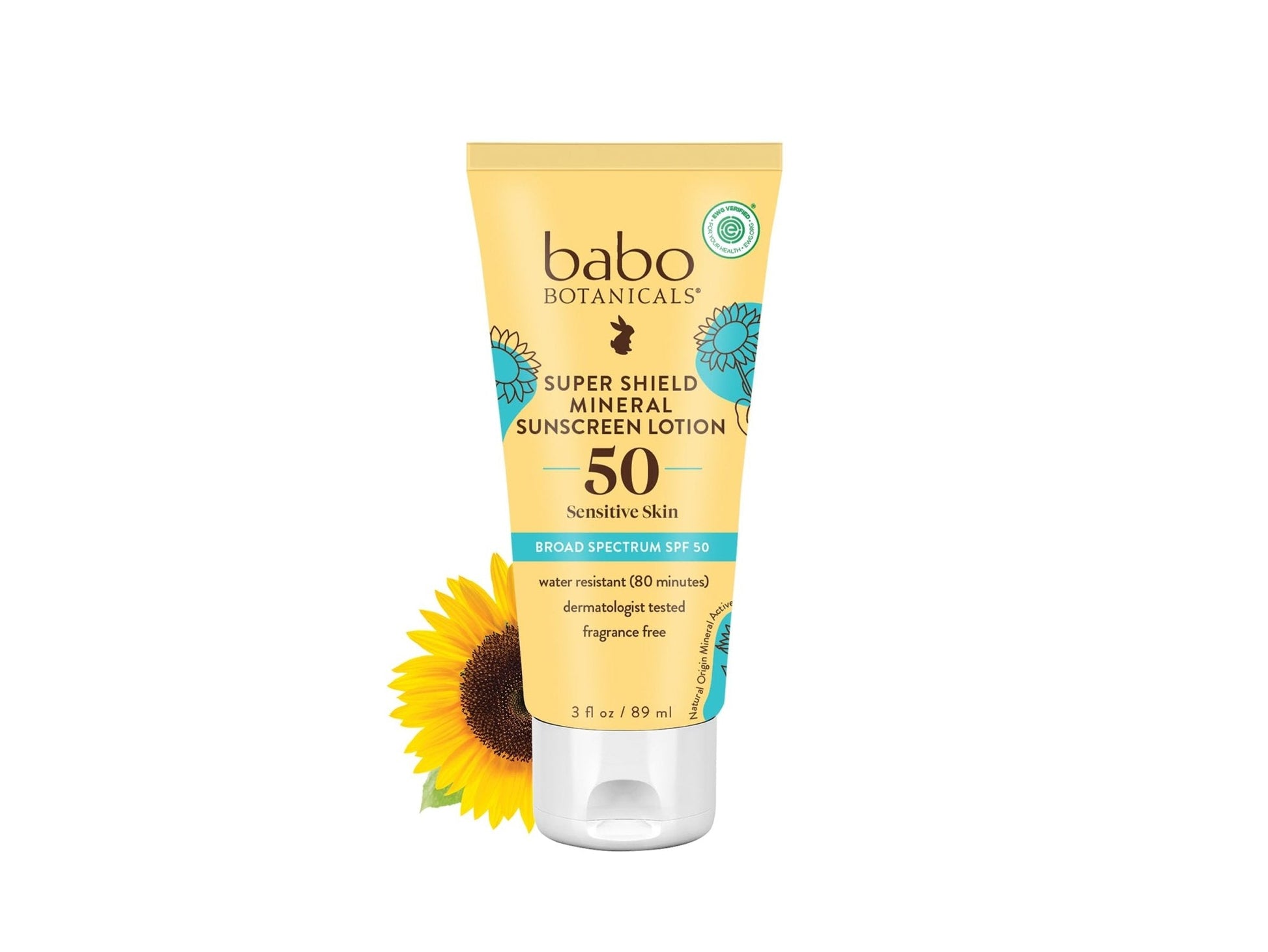 Babo Botanicals Sheer Mineral Sunscreen Lotion SPF 50 with 100% Mineral Active Ingredients for Babies, Kids or Extra Sensitive Skin, Lightweight - PrimeBioHealth - canada supplements