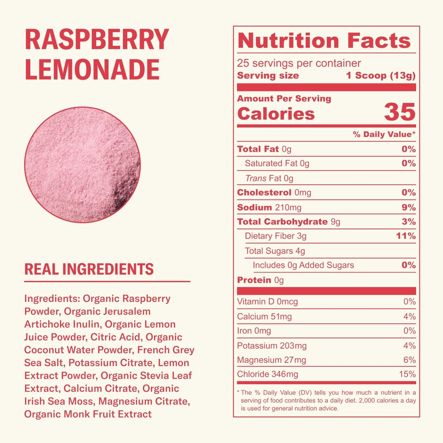 Ballerina Farm Farmer Hydrate, Daily Electrolytes Powder, Raspberry Lemonade, Hydration Drink Mix with Organic Coconut Water, Irish Sea Moss, Sea Salt, Prebiotic Fiber, No Added Sugar, 25 Servings - PrimeBioHealth - canada supplements