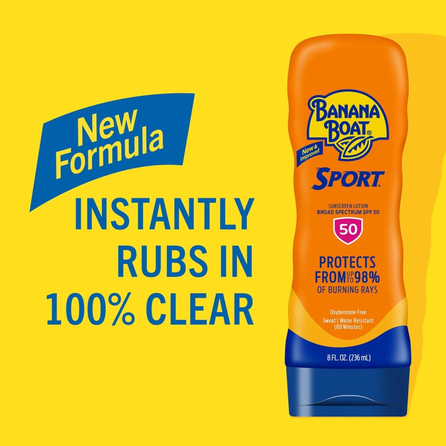 Banana Boat Sport Ultra SPF 50 Sunscreen Lotion, 8oz | Banana Boat Sunscreen SPF 50 Lotion, Oxybenzone Free - PrimeBioHealth - canada supplements