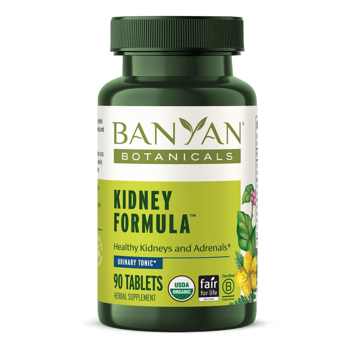 Banyan Botanicals Organic Kidney Formula–Urinary Tract Support & Detox Supplement–Gokshura & Punarnava for Fluid Balance & Systemic Cleansing–Cooling Genitourinary Tonic-90 Tablets-USDA Organic - PrimeBioHealth - canada supplements
