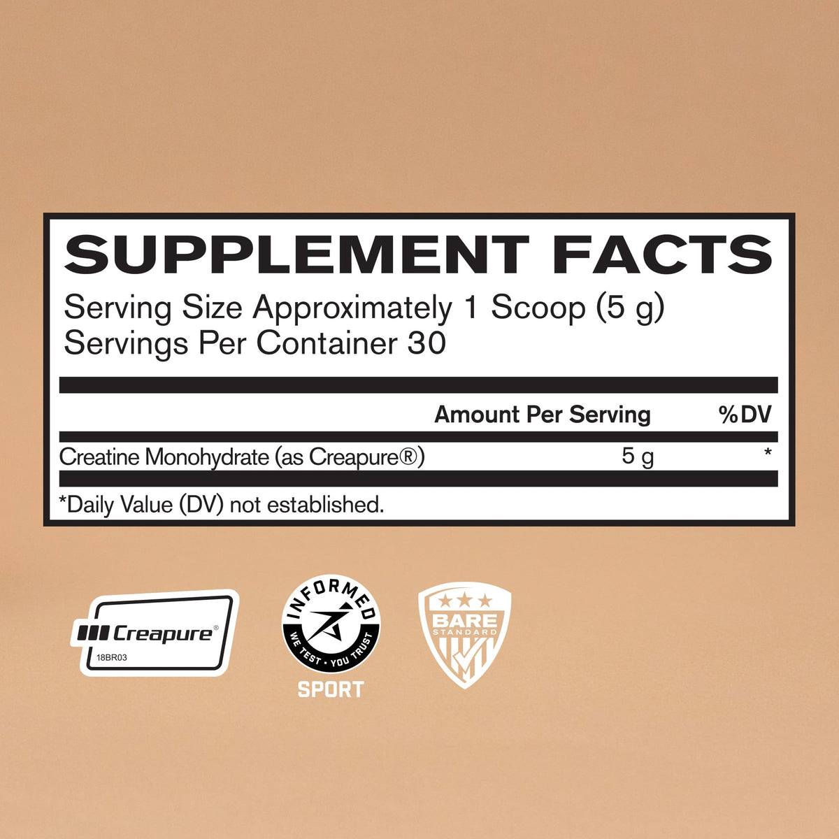 BARE PERFORMANCE NUTRITION, BPN Pure Creatine Monohydrate Powder by Creapure, 5g of Creatine per Serving, Supports Muscle Growth - PrimeBioHealth - canada supplements