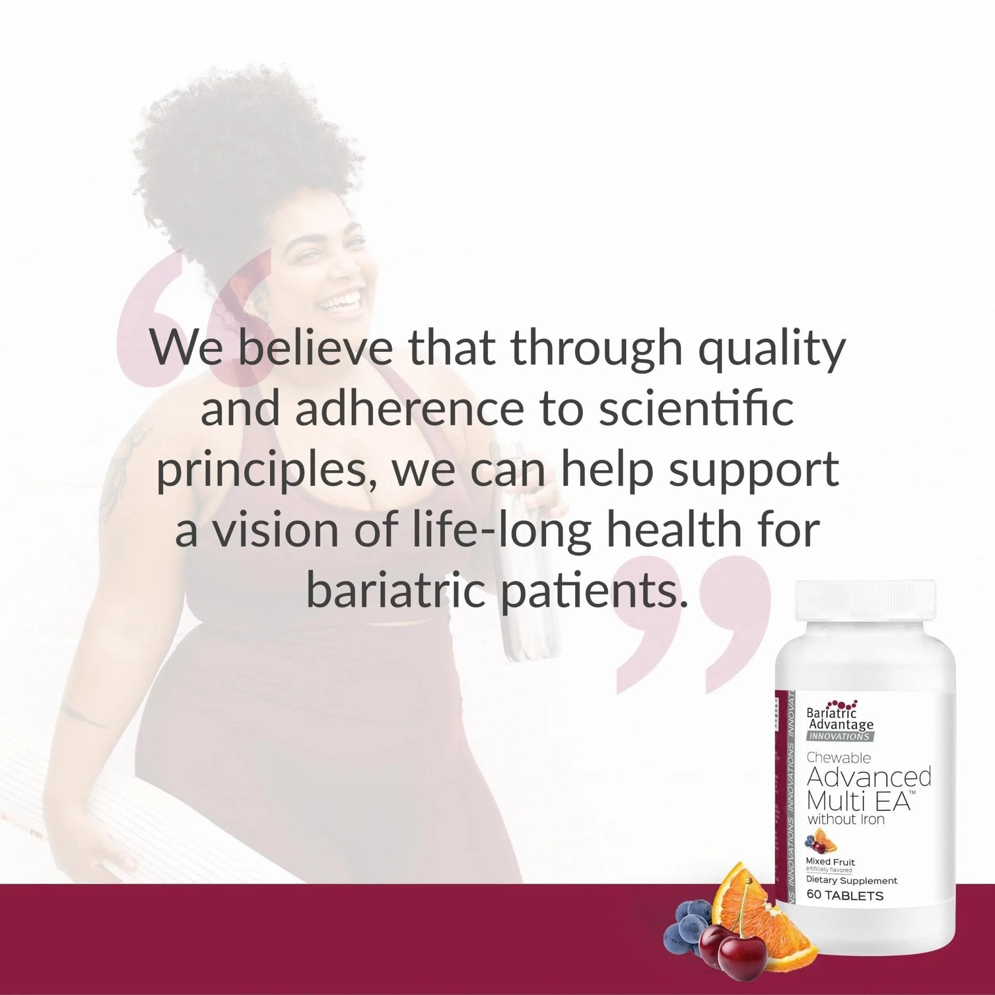 Bariatric Advantage Chewable Advanced Multi EA Without Iron - High Potency Daily Multivitamin - for Bariatric Surgery Patients Including - PrimeBioHealth - canada supplements