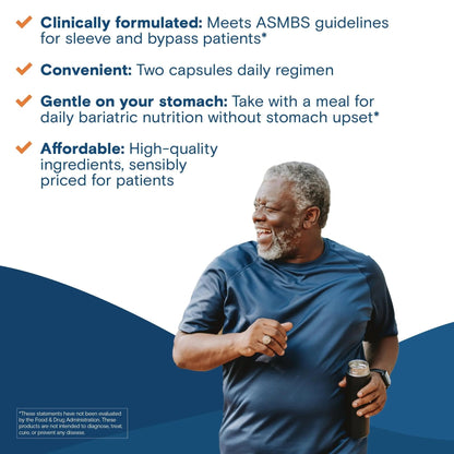 Bariatric Fusion Bariatric Multivitamin Without Iron | Post Bariatric Surgery Patients | Iron Free Bariatric Vitamin - PrimeBioHealth - canada supplements