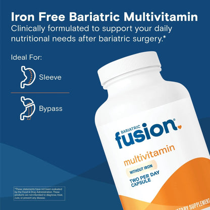 Bariatric Fusion Bariatric Multivitamin Without Iron | Post Bariatric Surgery Patients | Iron Free Bariatric Vitamin - PrimeBioHealth - canada supplements