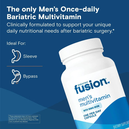 Bariatric Fusion One Per Day Bariatric Multivitamin with Iron for Men | with Prostate and Heart Support Vitamins* | - PrimeBioHealth - canada supplements